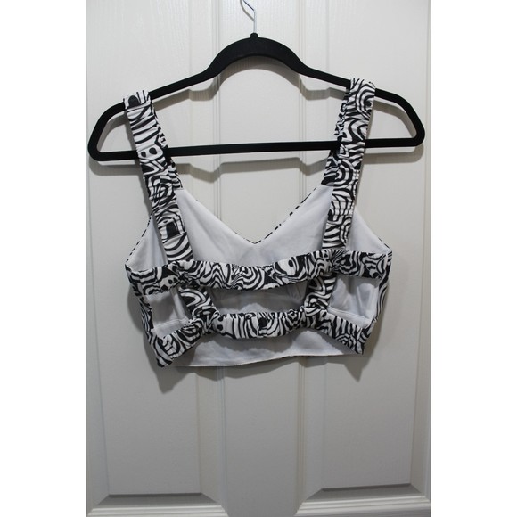 Stitch and Pine Black and White Monochrome Swirl Print two piece set - Picture 3 of 8